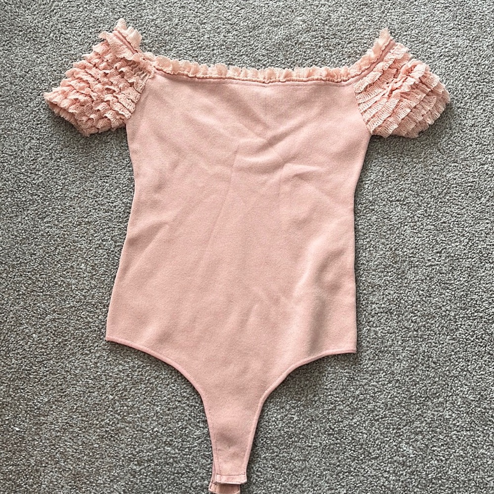Peachy pink bodysuit
